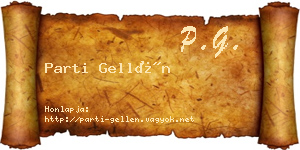 Parti Gellén névjegykártya